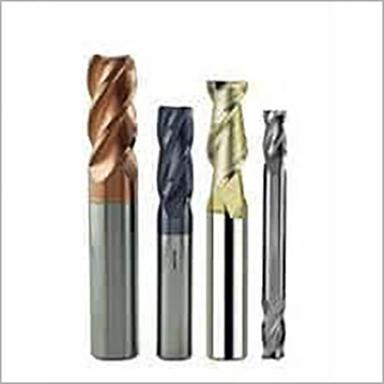Silver Two Flute Solid Carbide Ball Nose Spiral Bit
