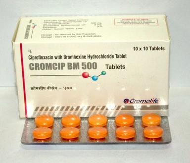 Ciprofloxacin With Bromhexine Hydrochloride Tablet Cas No: Tp70231