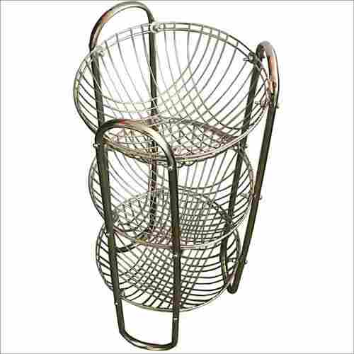 Three Tier Stainless Steel Basket