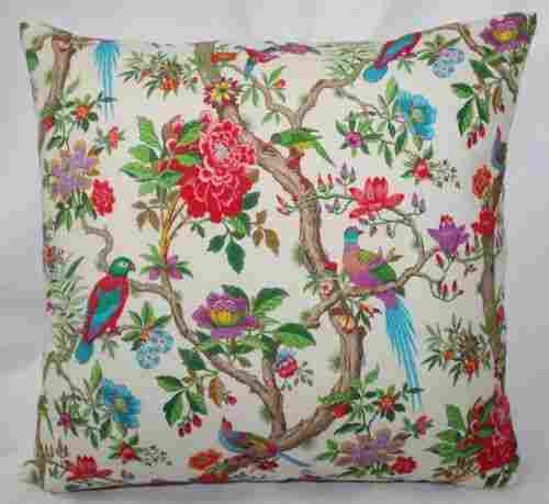 Multicolor Birds Print Cushion Cover