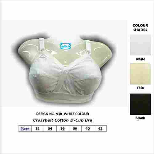 Crossbelt Cotton D-Cup Bra