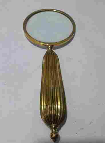 Handheld Brass Magnifying Glass