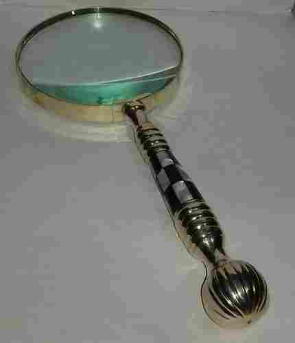Brass Large Magnifying Glass
