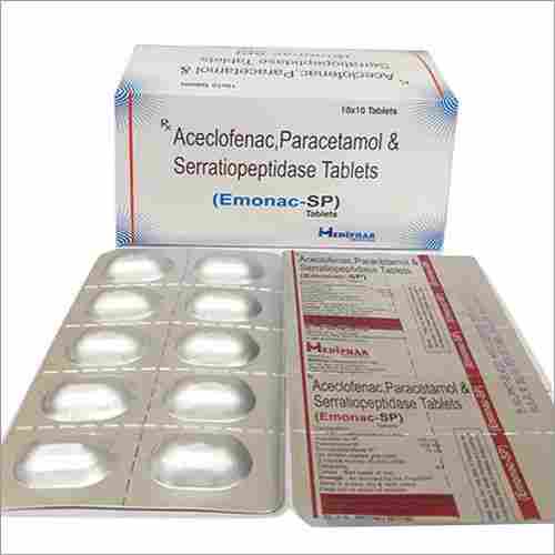 Aceclofenac Serratiopeptidase Tablet