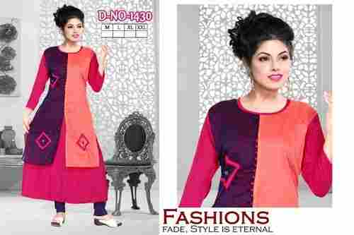 Branded Trifoi Rayon / Cotton Kurtis with bill for resale in India