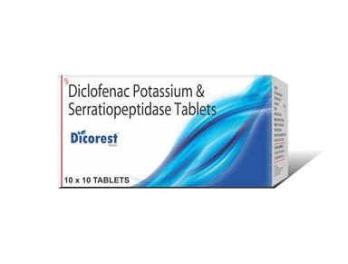 Truworth Dicorest Tab ( Diclofenac Potassium + Serratiopeptidase Tablet) Tablets