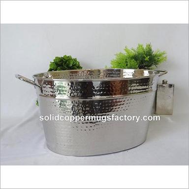 Silver Big Bucket Tub