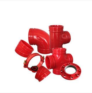 Red Ductile Iron Grooved Fittings Fm Ul Approved Fire Protection System