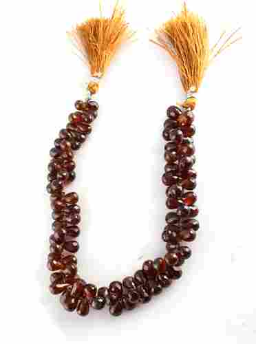 Hessonite Garnet Tear drops Beads