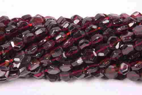 Garnet Hexagoan Beads
