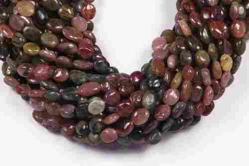 Multi Tourmaline Oval Beads