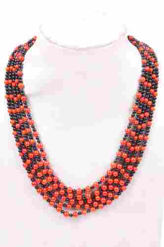 Coral & Spinel Necklace