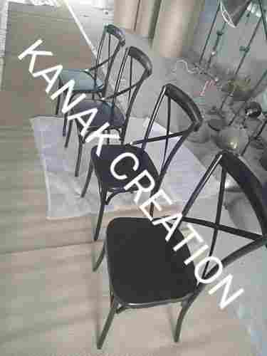 Cross back dinning chair (black)