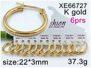 Hoop Earrings, 316L Stainless Steel Hoop Earrings in Gold Plated for Women Girls