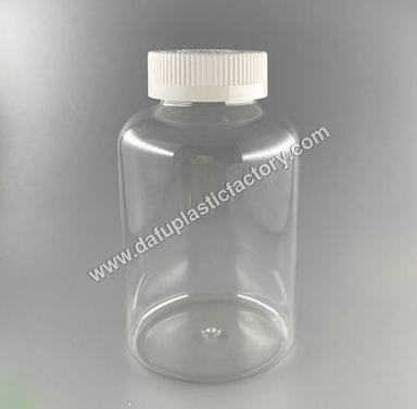 Transparent 500Ml Pet Pill Plastic Bottle With Plastic Cap