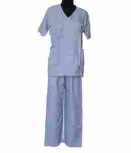Patient Uniforms Shirt & Pajama Blue Check & Stripe