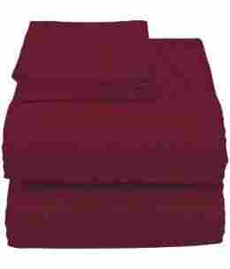 100% Cotton Sheeting-Color Burgundy-Size 34*58
