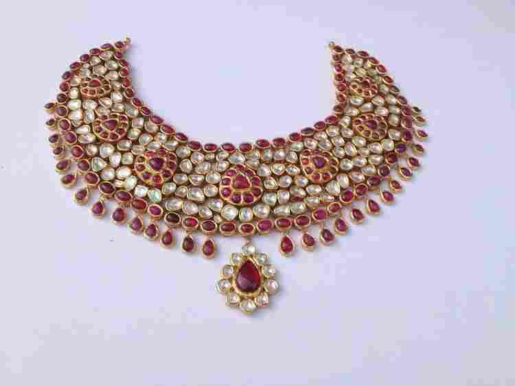 Kundan Gold Jewellery Necklace