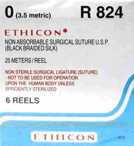 Ethicon Black Braided Silk Reels - Non Sterile (R824)