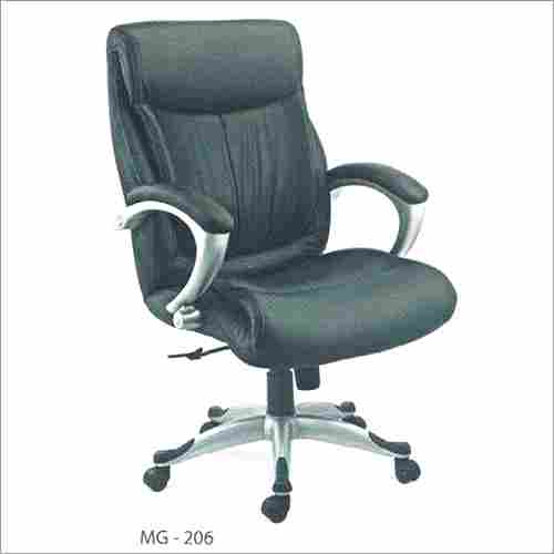 MG 206 Black Leather Chair