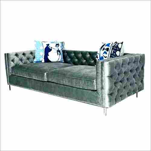 Gray Velvet Modern Sofa