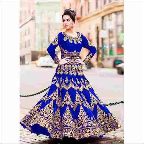 Ladies Heavy Embroidered Gown