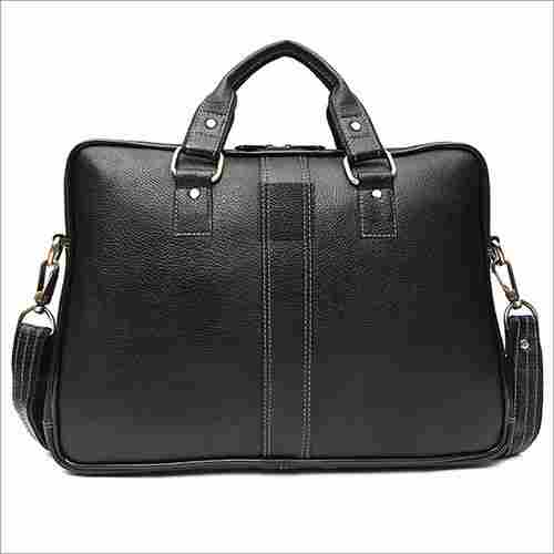Black Leather Office Bag