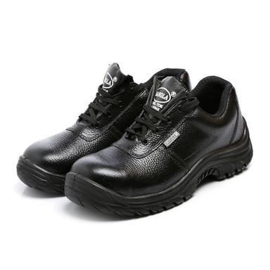 Black Steel Toe Safety Shoe