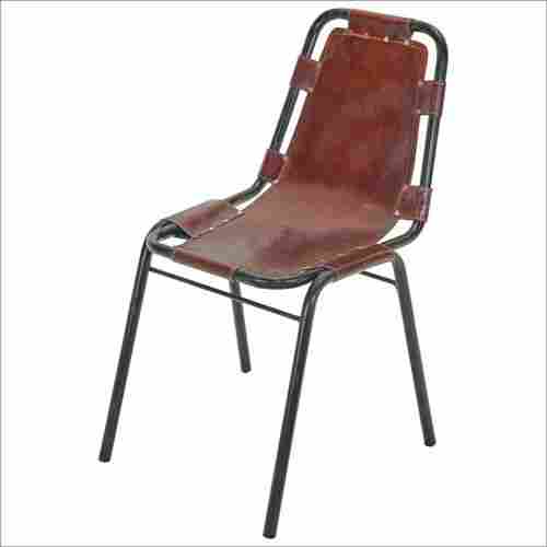 Wrought Iron Leather Chair