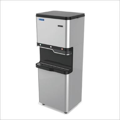 Silver Floor Standing Water Dispenser With Refrigerator