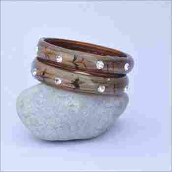 Stone Glass Bangle