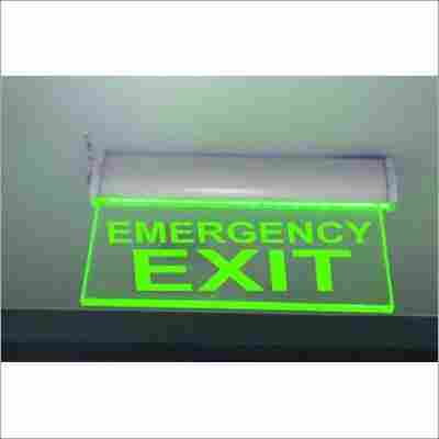 Edge Lit Emergency Exit Sign