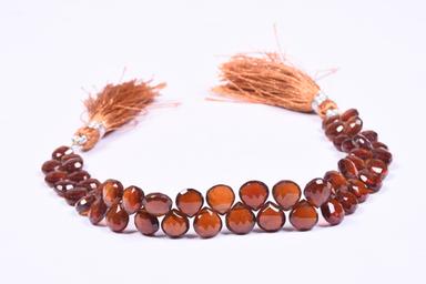 Brown Hessonite Garnet Briolette Layout Beads