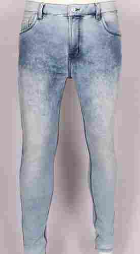 Pure Cotton Knitted Dobby Slim Fit Jeans
