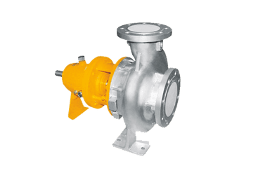 Yellow And Silver Electric Industrial Pump