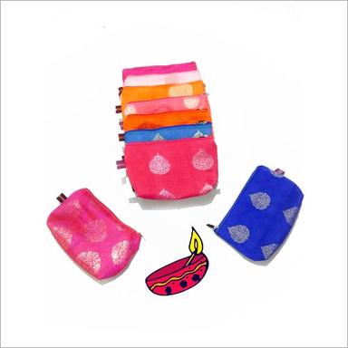 Available In Different Color Cosmetic Silk Pouch