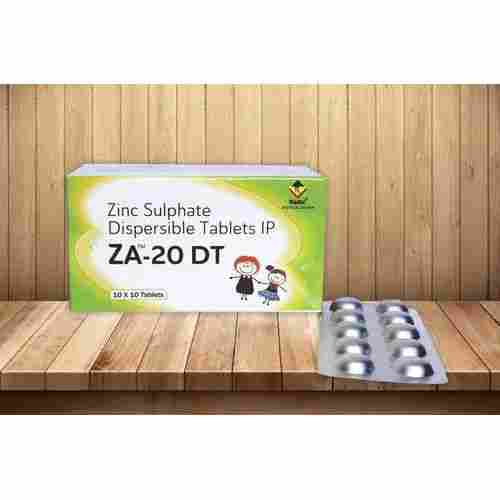 Zinc Sulphate 20 mg Dispersible Tablet