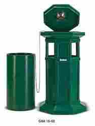 Open Top Green Hexagonal Litter Bins, Capacity: 60 Liters
