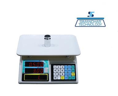White Digital Price Computing Weighing Scale 60 Kg X 5 Gm