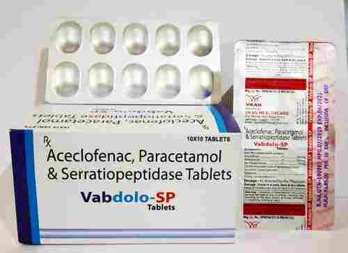 Aceclofenac 100 mg + Paracetamol 325 mg + Serratiopeptidase 15 mg