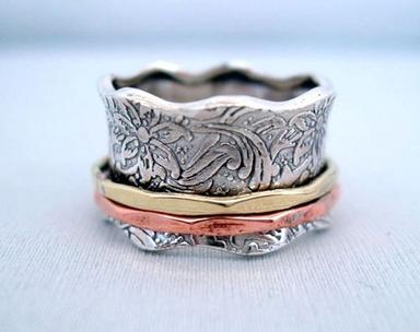 Round Designer Silver Ring