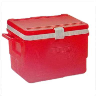 Red Plastic Ice Box