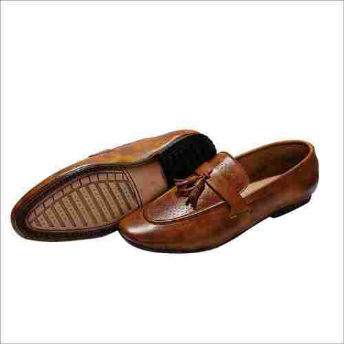 Mens Leather Party Wear Loafer Shoes