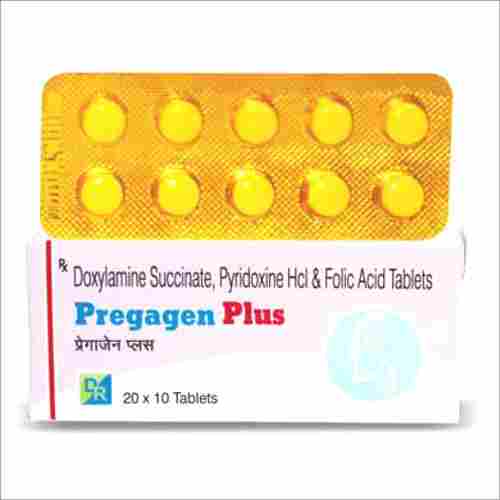 Doxylamine Sussinate Pyridoxine Hcl And Folic Acid Tablets