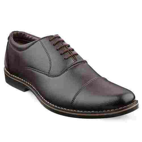 Mens Brown Formal Oxford Lace Up Dress Shoes