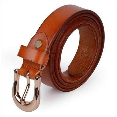 Steel Ladies Plain Leather Belt
