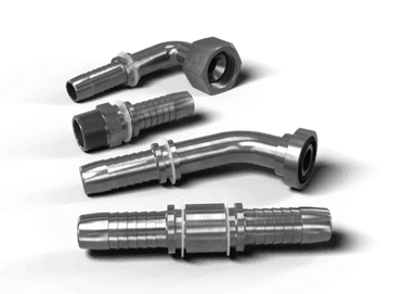 Nipple Stainless Steel Hydraulic Hose Fittings High Pressure