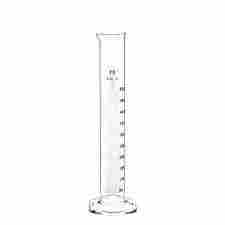MEASURING CYLINDER "B" WITH POUR-OUT & ROUND GLASS BASE 250ML