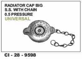 Radiator Cap Big SS with Chain 0.5 Pressure Universal(cinew)