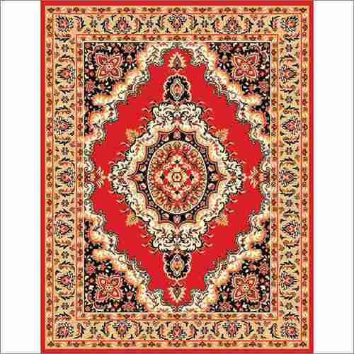 Maharaja 608 Red Synthetic Carpet